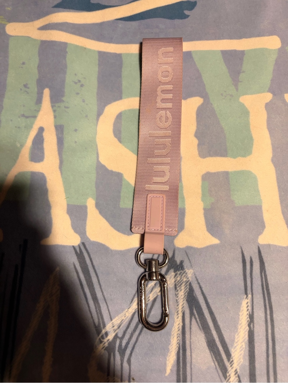 lululemon athletica purple Key Strap with Metal Clip